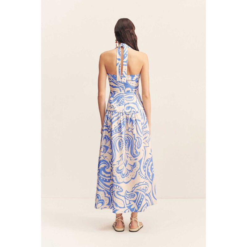 Shona Joy Francis Draped Halter Midi Dress image number 1
